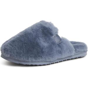 imageFireside by Dearfoams womens Shelly Beach All Over Genuine Shearling Easy onOff ScuffFlintstone
