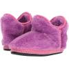 imageDearfoams Girls Pile Bootie with Trim iris 131 Medium US Little Kid