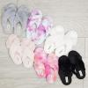 imageDearfoams Womens Jessica Fuzzy Cross Band Slide SlipperSleet