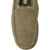 imageFireside By Dearfoams Mens Melbourne Genuine Shearling Moccasin Slippers Memory Foam Sudede Loafers Slipin House ShoesLoden