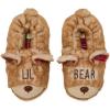 imageDearfoams UnisexChild Matching Family Holiday Lil Bear Sherpa Lined Moc Toe with Embroidery SlipperFurry Teddy