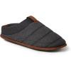 imageDearfoams Mens Ashton Quilted Memory Foam Jersey Clog SlipperBlack