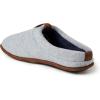 imageDearfoams Mens Ashton Quilted Memory Foam Jersey Clog SlipperLight Heather Grey