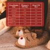 imageDearfoams Unisex Adult Holiday Christmas Gift Family Matching Santa Reindeer Teddy Bear Plush Memory Foam SlippersAdult Reindeer