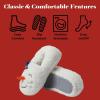 imageDearfoams Unisex Adult Holiday Christmas Gift Family Matching Santa Reindeer Teddy Bear Plush Memory Foam SlippersAdult Snowman