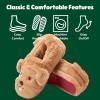 imageDearfoams Unisex Adult Holiday Christmas Gift Family Matching Santa Reindeer Teddy Bear Plush Memory Foam SlippersDog