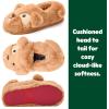 imageDearfoams Unisex Adult Holiday Christmas Gift Family Matching Santa Reindeer Teddy Bear Plush Memory Foam SlippersDog