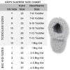 imageDearfoams UnisexChild Tate Washable Fuzzy Bootie SlipperSleet