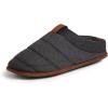 imageDearfoams Mens Ashton Quilted Memory Foam Jersey Clog SlipperBlack