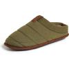 imageDearfoams Mens Ashton Quilted Memory Foam Jersey Clog SlipperLoden