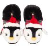 imageDearfoams Unisex Adult Holiday Christmas Gift Family Matching Santa Reindeer Teddy Bear Plush Memory Foam SlippersPenguin