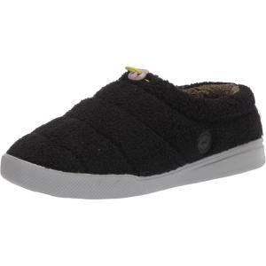 imageDearfoams Mens Tatum Teddy Sport Lounge Clog SlipperBlack