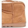 imageDearfoams Womens Suede Indoor Outdoor Memory Foam Mini Ankle Gretchen BootsChestnut