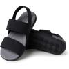 imageDearfoams womens Original Comfort Sloane Backstrap Casual Open Toe SandalBlack