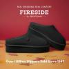 imageFireside By Dearfoams Womens Queenstown Shearling Slippers Memory Foam Suede Clog IndoorOutdoor Slipin House ShoesBlack Platform