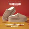 imageFireside By Dearfoams Womens Queenstown Shearling Slippers Memory Foam Suede Clog IndoorOutdoor Slipin House ShoesSand Platform