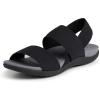 imageDearfoams womens Original Comfort Sloane Backstrap Casual Open Toe SandalBlack