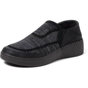 imageDearfoams Womens Lee Lightweight Easy onOff Knit SneakerBlack