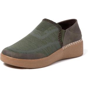 imageDearfoams Womens Lee Lightweight Easy onOff Knit SneakerOlive