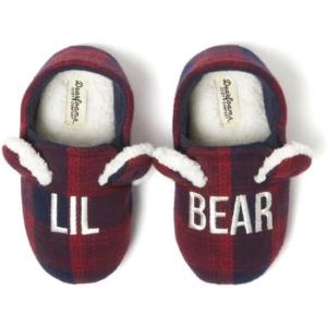 imageDearfoams Cozy Comfort Little Bear Classic SlippersPlaid