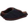 imageDearfoams Mens Asher Quilted Clog with Faux Leather Trim SlipperNavy Blazer