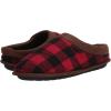imageDearfoams Mens Asher Quilted Clog with Faux Leather Trim SlipperRed Plaid