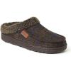 imageDearfoams Mens MFS Clog WWhipstitch ampamp Mf SlipperBrown Plaid