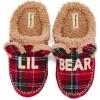 imageDearfoams UnisexChild Gifts for Kids Matching Christmas Holiday Lil Baby Bear SlipperRed Tartan Plaid