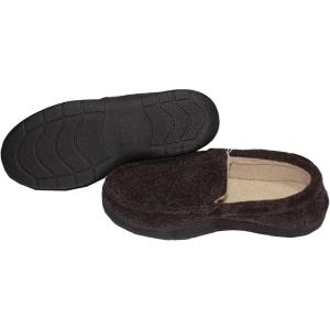 imageDearfoam Mens Memory Foam SlippersBrown
