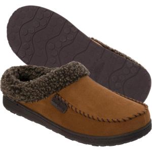 imageDearfoams Mens MFS Clog WWhipstitch ampamp Mf SlipperChestnut