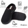 imageDearfoams Mens Breathable Perforted Microsuede Clog SlipperBlack