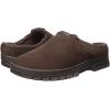 imageDearfoams Mens Breathable Perforted Microsuede Clog SlipperCoffee