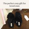 imageDearfoams Womens Acquired Style ampamp Danielle Pheloung Exclusive Memory Foam Jessica Cozy Bow Cross Band Slide SlippersBlack