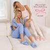imageDearfoams Womens Acquired Style ampamp Danielle Pheloung Exclusive Memory Foam Jessica Cozy Bow Cross Band Slide SlippersPink Bows