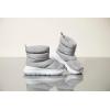 imageDearfoams Womens Texoma Regrind Slipin BootComfortable Puffy Nylon Fleece Lining Energy Return Mid CalfMedium Grey