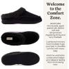imageDearfoams mens Breathable Memory Foam Slip on Marshall Indoor House Shoe Moccasin SlipperBlack
