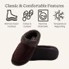 imageDearfoams mens Breathable Memory Foam Slip on Marshall Indoor House Shoe Moccasin SlipperCoffee