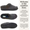 imageDearfoams mens Breathable Memory Foam Slip on Marshall Indoor House Shoe Moccasin SlipperGrey Plaid