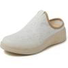 imageDearfoams Womens Lila Lightweight Slip on Comfort ClogIvory