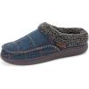 imageDearfoams mens Breathable Memory Foam Slip on Marshall Indoor House Shoe Moccasin SlipperNavy Plaid