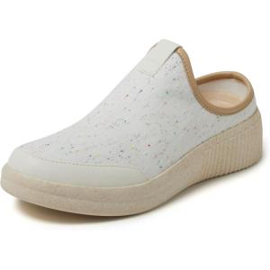 imageDearfoams Womens Lila Lightweight Slip on Comfort ClogIvory