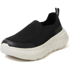 imageDearfoams Womens Slip On Lightweight Casual Energy Return Crimson SneakerBlack Knit