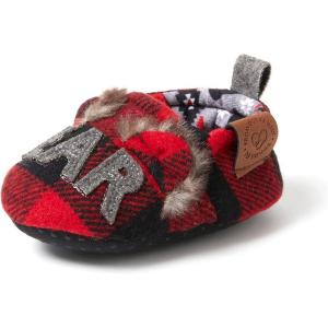 imageDearfoams Baby ampamp Kids Bear Matching Family Slipper Christmas GiftsBaby Bear Furry Plaid