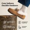 imageDearfoams womens Genuine Australian Shearling Moccasin Slipper  Gladstone Indoor Outdoor House ShoeChestnut