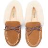imageDearfoams womens Genuine Australian Shearling Moccasin Slipper  Gladstone Indoor Outdoor House ShoeChestnut