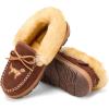 imageDearfoams womens Genuine Australian Shearling Moccasin Slipper  Gladstone Indoor Outdoor House ShoePotting Soil