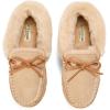 imageDearfoams womens Genuine Australian Shearling Moccasin Slipper  Gladstone Indoor Outdoor House ShoeSand