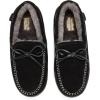 imageFireside by Dearfoams mens Forster Genuine Shearling Moc With StitchingBlack