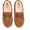 imageFireside by Dearfoams mens Forster Genuine Shearling Moc With StitchingChestnut