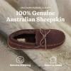 imageFireside by Dearfoams mens Forster Genuine Shearling Moc With StitchingCoffee